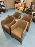Bruin lederen stoelen, Huis en Inrichting, Ophalen, Bruin, Leer