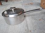 Roestvrij stalen kleine sauspan met deksel, Huis en Inrichting, Keuken | Potten en Pannen, Ophalen, Inox, Kookpan of Snelkookpan