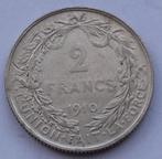 2 frank 1910 zilver Belgie frans, Zilver, Ophalen of Verzenden, Losse munt, Zilver