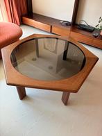 Vintage salontafel in de woonkamer uit de jaren 70, Ophalen, Glas