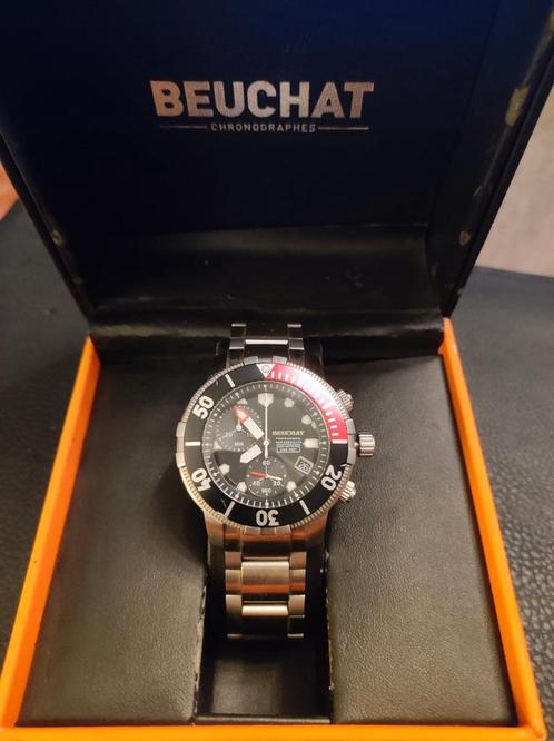 Beuchat Chrono Diver 650m 43mm, Bijoux, Sacs & Beauté, Montres | Hommes, Comme neuf, Enlèvement ou Envoi