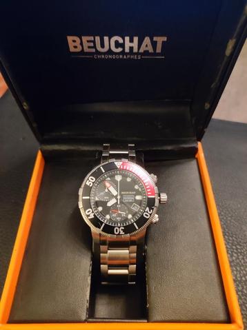 Beuchat Chrono Diver 650m 43mm, Enlèvement ou Envoi, Comme neuf