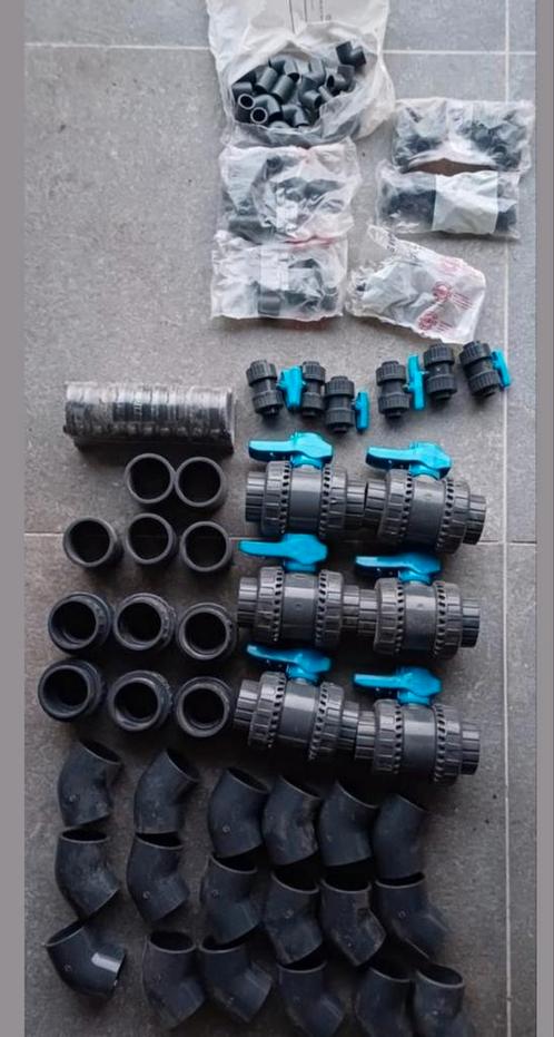 Druk pvc 63mm en 20mm, Doe-het-zelf en Bouw, Buizen en Afvoer, Zo goed als nieuw, Bochten, PVC, Ophalen