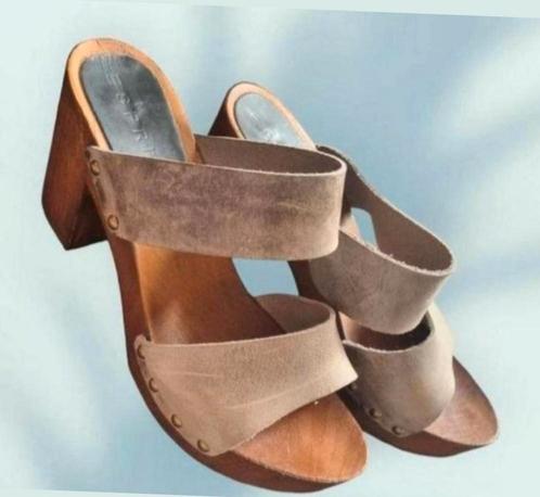 ✨️ESPRIT Zomer Instappers Maat 37 - Prachtig&Stijl✨️, Kleding | Dames, Schoenen, Zo goed als nieuw, Instappers, Bruin, Ophalen of Verzenden