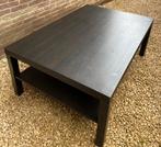 Lage zwarte salontafel met twee niveaus., Huis en Inrichting, Tafels | Salontafels, Ophalen, 100 tot 150 cm, 50 tot 75 cm, Eikenhout