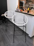 Silla Acapulco Luna barkruk, wit, zithoogte 75cm, 2 tabourets, Enlèvement, Comme neuf