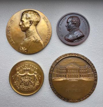 4 Belgische medailles / penningen beschikbaar voor biedingen