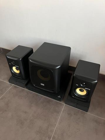 KRK Rokit 5 (2x) + KRK 8s, Enlèvement, Ensemble surround complet