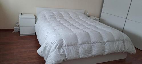 Donsdeken (echte dons) 100 % katoen, Huis en Inrichting, Slaapkamer | Beddengoed, Zo goed als nieuw, Ophalen