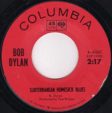 7" Bob Dylan ‎– Subterranean Homesick Blues  (US press)