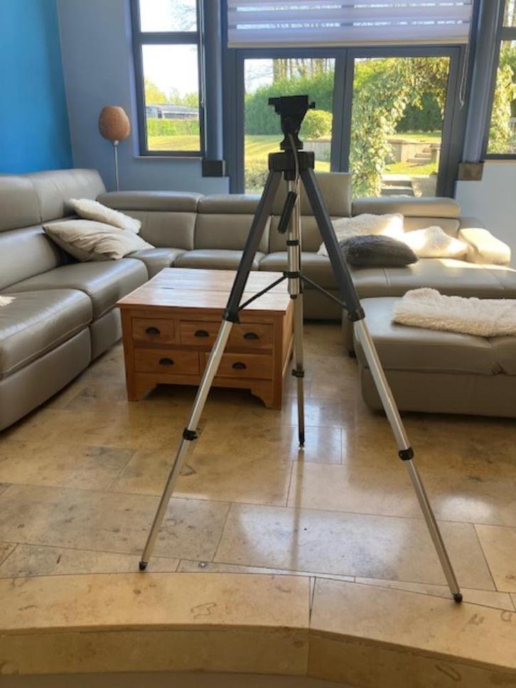 driepoot, Audio, Tv en Foto, Fotografie | Statieven en Balhoofden, Gebruikt, Driepoot, Minder dan 150 cm, Met balhoofd, Ophalen