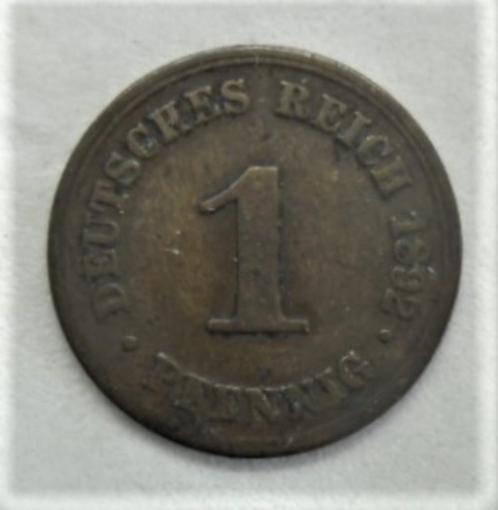 Allemagne 1 pfennig 1892 F très belle pièce KM# 10, Timbres & Monnaies, Monnaies | Europe | Monnaies non-euro, Monnaie en vrac
