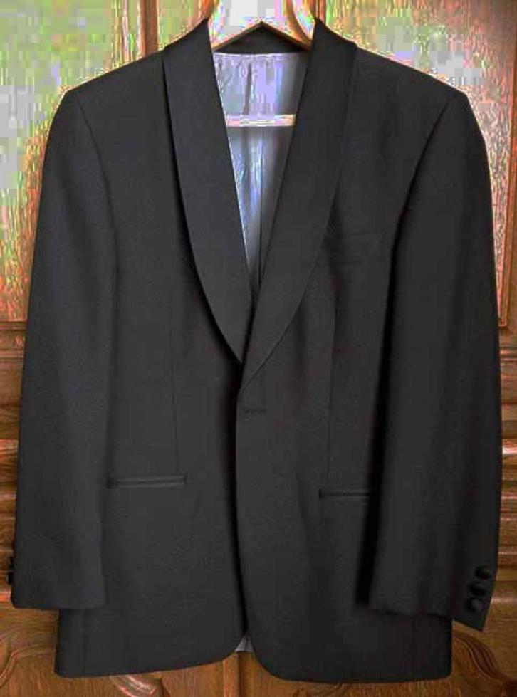 kostuum - smoking, Kleding | Heren, Kostuums en vesten, Gedragen, Maat 46 (S) of kleiner, Zwart, Ophalen