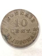 Munt 10 cent Antwerpen Lodewijck XVIII jaartal 1814 mooi, Ophalen of Verzenden, Brons, Losse munt