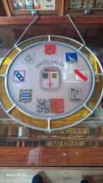Glasraampje en tinnen schotel aalst, Ophalen of Verzenden
