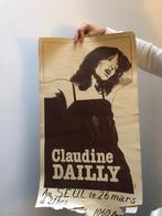 Claudine Dailly affiche signée Jannin, Enlèvement ou Envoi
