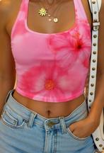 Dames topje small, Kleding | Dames, Topjes, Verzenden, Zo goed als nieuw, Roze, Shein