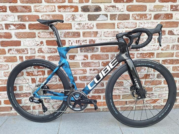 CUBE AERO LITENING C67X Chroomblauw Teamgrootte 58, Fietsen en Brommers, Fietsen | Racefietsen, Nieuw, Overige merken, Carbon