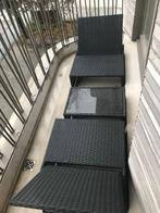 Tuinset zwart, Tuin en Terras, Kunststof, Gebruikt, Tuinset, Ophalen