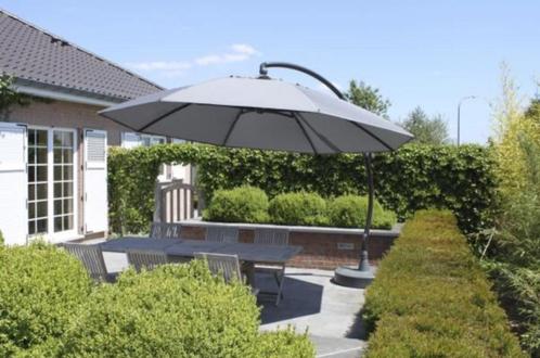 Sun Garden Easy Sun 350cm anthracite incl. stand & light, Jardin & Terrasse, Protection solaire, Comme neuf, 150 à 300 cm, 250 cm à 450 cm