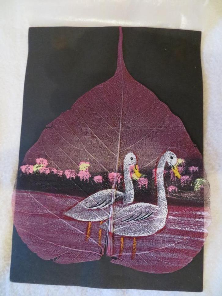 handgeschilderd op blad - voor goed doel, Hobby en Vrije tijd, Kaarten | Zelfgemaakt, Nieuw, Overige thema's, Ophalen of Verzenden