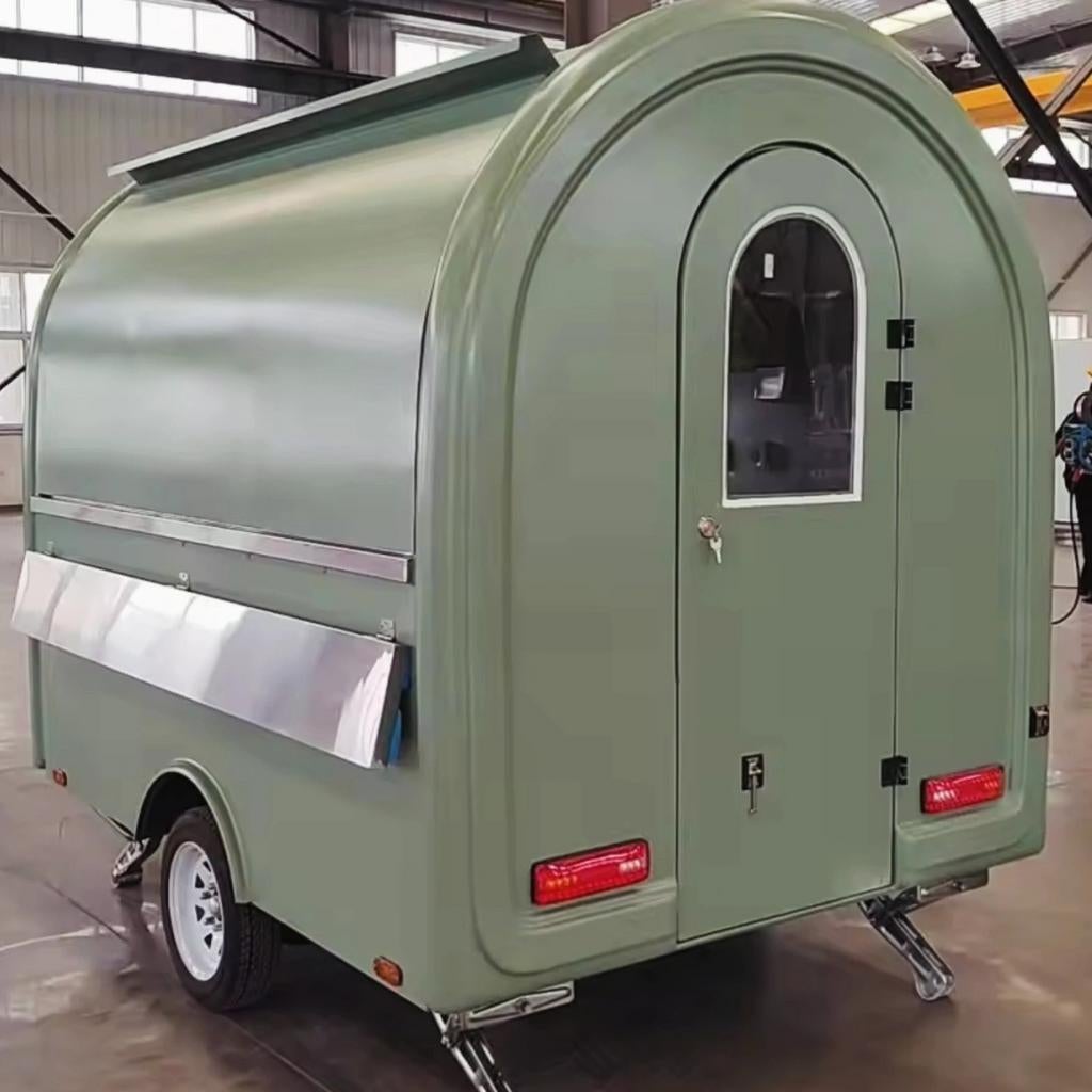 Foodtrailer - kraamwagen - foodtruck - mint groen, Auto diversen, Aanhangwagen-onderdelen, Ophalen