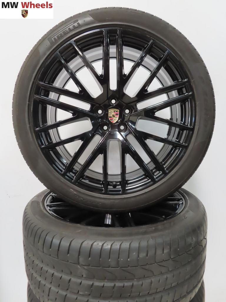 Originele Porsche Macan Turbo V 21 inch velgen zomerbanden, Pneus et Jantes, 265 mm, Pneus été, -
