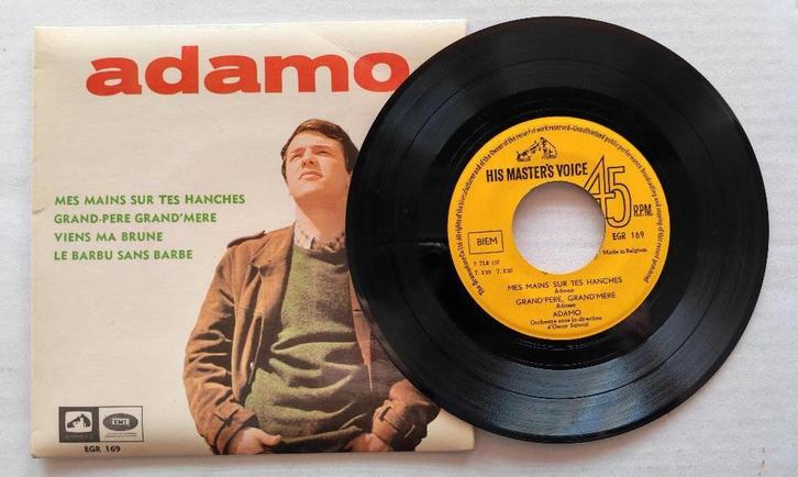 ADAMO - Mes mains sur tes hanches (EP), CD & DVD, Vinyles Singles, Comme neuf, EP, Pop, 7 pouces, Enlèvement ou Envoi