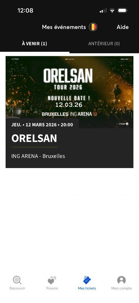 Concert orelsan à vendre, Tickets & Billets, Concerts | R&B & Hip-hop, Mars