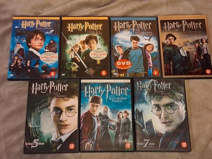 Harry potter 7 films op dvd, Cd's en Dvd's, Dvd's | Avontuur, Zo goed als nieuw, Boxset, Vanaf 6 jaar, Ophalen of Verzenden