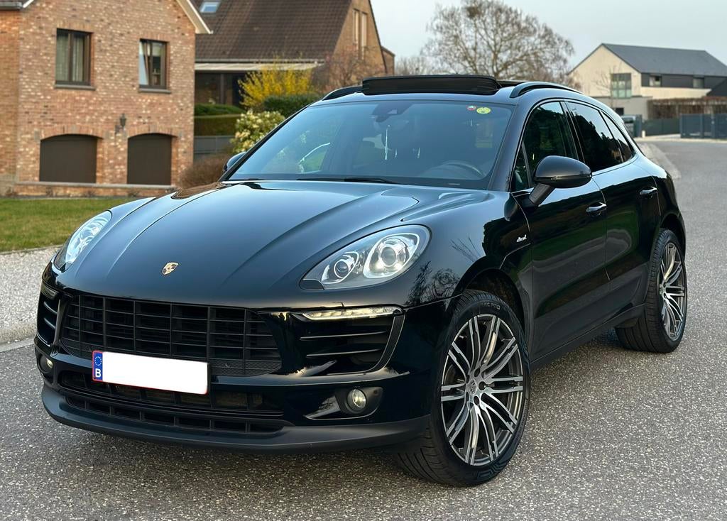 Porsche Macan S 3.0 V6 BiTurbo 258 pk jaar 2016 euro 6b, Auto's, Porsche, Automaat, Alcantara, Zwart, Diesel