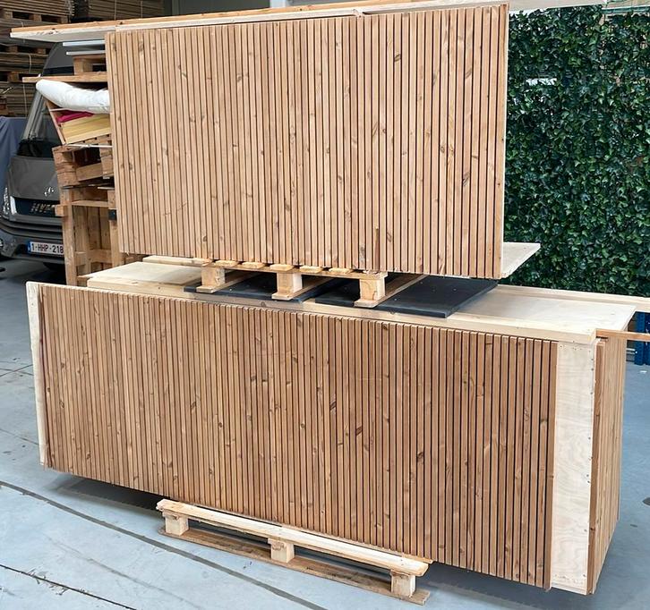 Toog uit mooie multiplex en thermowood, Tuin en Terras, Bergingen en Tuinkasten, Gebruikt, Overige typen, Hout, Ophalen