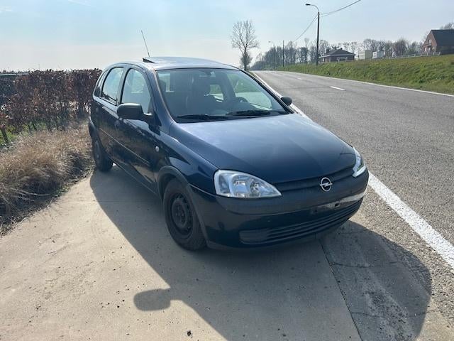 Opel Corsa 1.2 benzine 114000km, Stof, Blauw, Handgeschakeld, Particulier