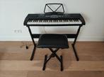 Piano keyboard Max KB1 met standaard en stoel, Autres marques, Autres nombres, Comme neuf, Enlèvement