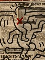 Keith Haring: tekening op krantenpapier, Ophalen of Verzenden