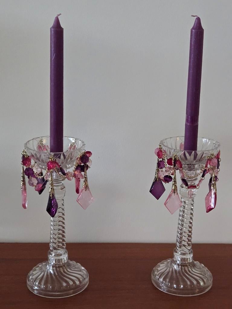 Deux chandeliers romantiques vintage, tous deux en parfait, Maison & Meubles, Accessoires pour la Maison | Bougeoirs & Bougies