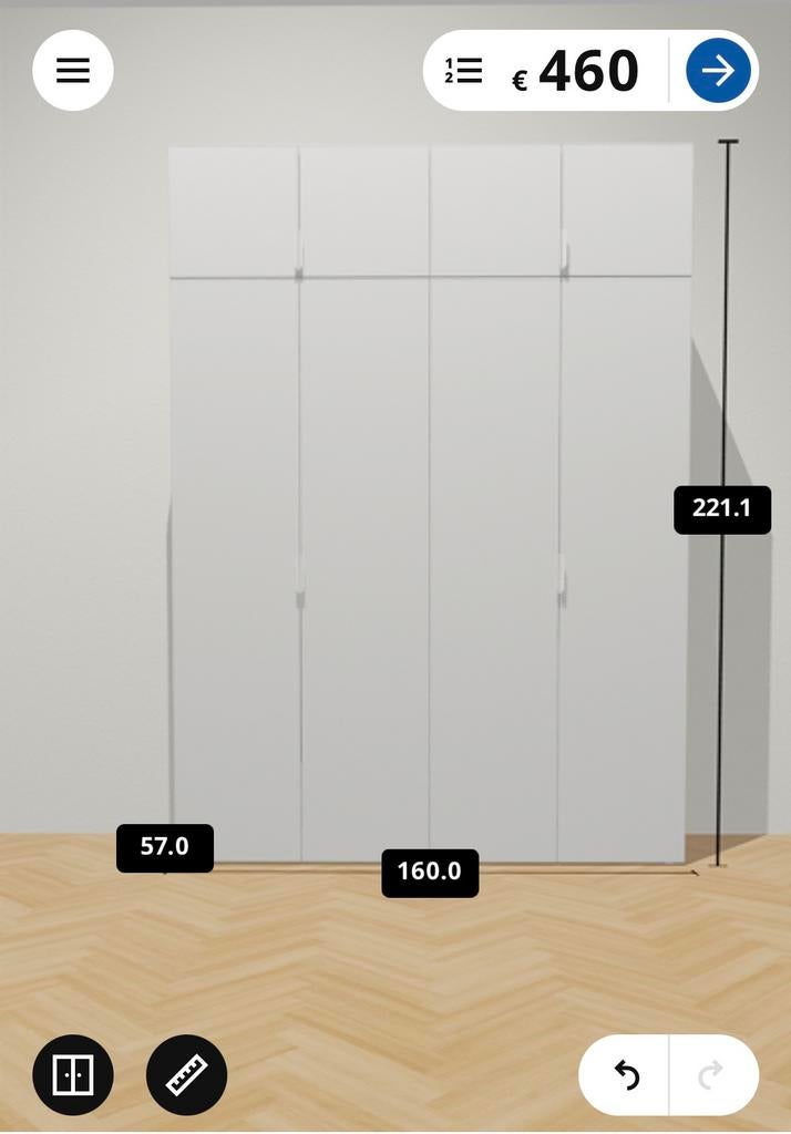 Kledingkast ikea platsa/fonnes, Ophalen, Zo goed als nieuw