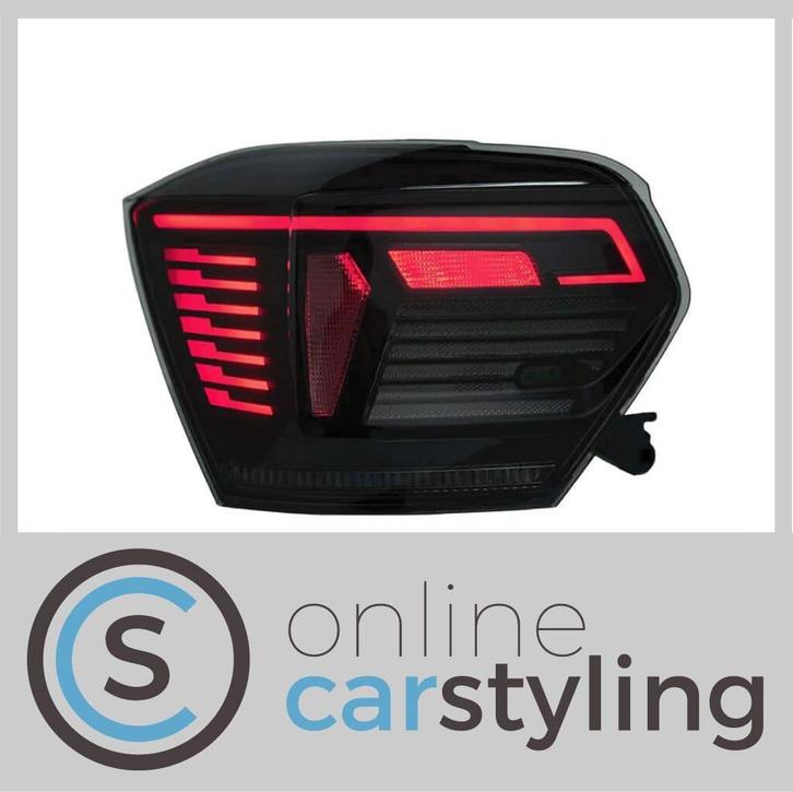 LED Achterlichten VW Polo 2G Zwart Lightbar Design, Auto-onderdelen, Verlichting, Volkswagen, Nieuw, Ophalen of Verzenden