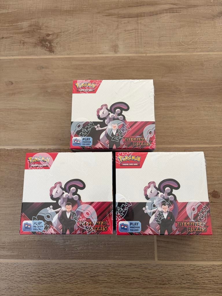 Pokémon Destined Rivals Booster Box, Ophalen of Verzenden, Nieuw, Booster