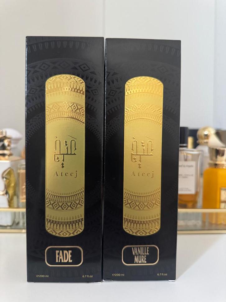 Ateej unisex parfums – 200ml – nieuw – €75/stuk, Handtassen en Accessoires, Uiterlijk | Parfum, Nieuw, Ophalen of Verzenden