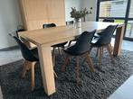 Eiken tafel 200 x 100, Huis en Inrichting, Tafels | Eettafels, Ophalen, Gebruikt, Vijf personen of meer, Rechthoekig