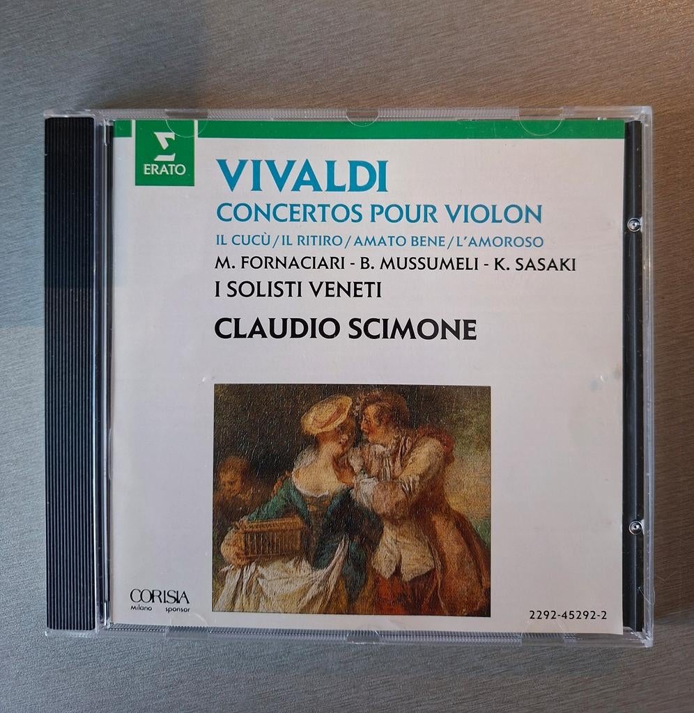 Cd. Vivaldi.  Concertos pour violin (Erato)., Ophalen of Verzenden