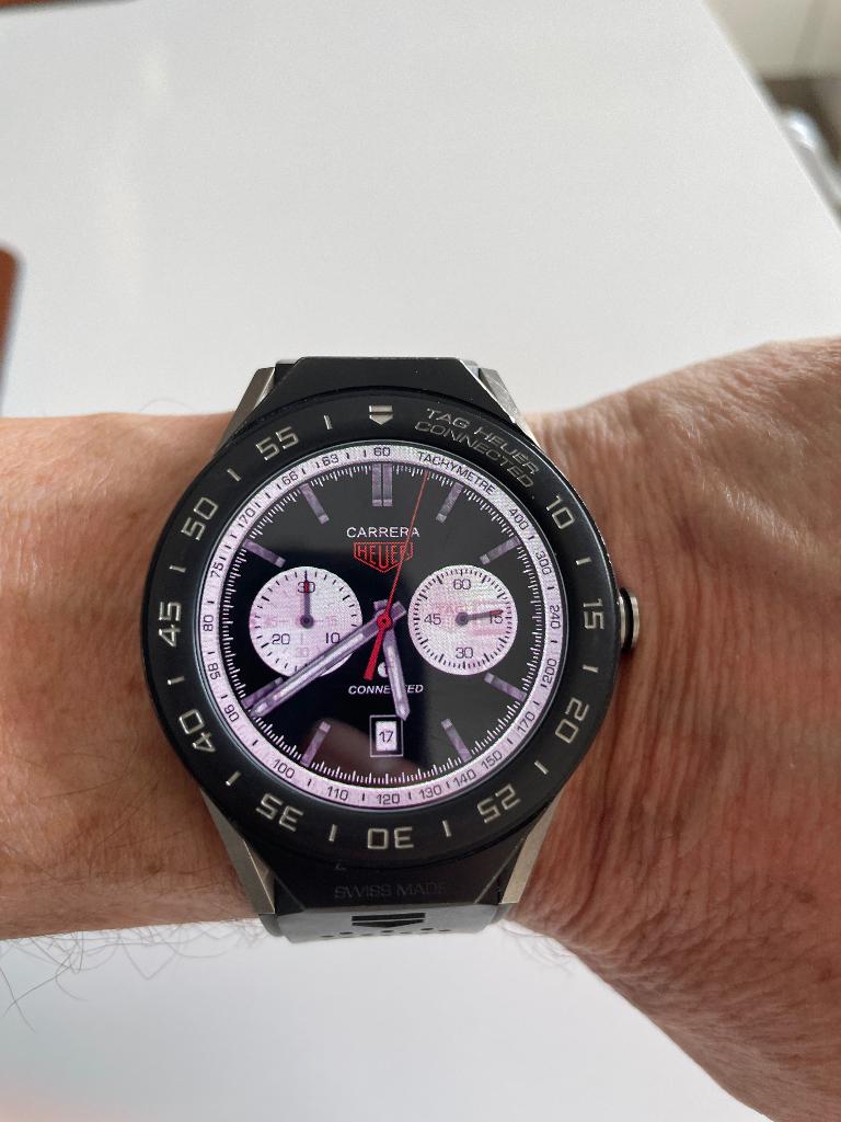 TAG Heuer Connected Modular 45 – Titanium – Zeer goede staat, Handtassen en Accessoires, Horloges | Heren, Gebruikt, Polshorloge