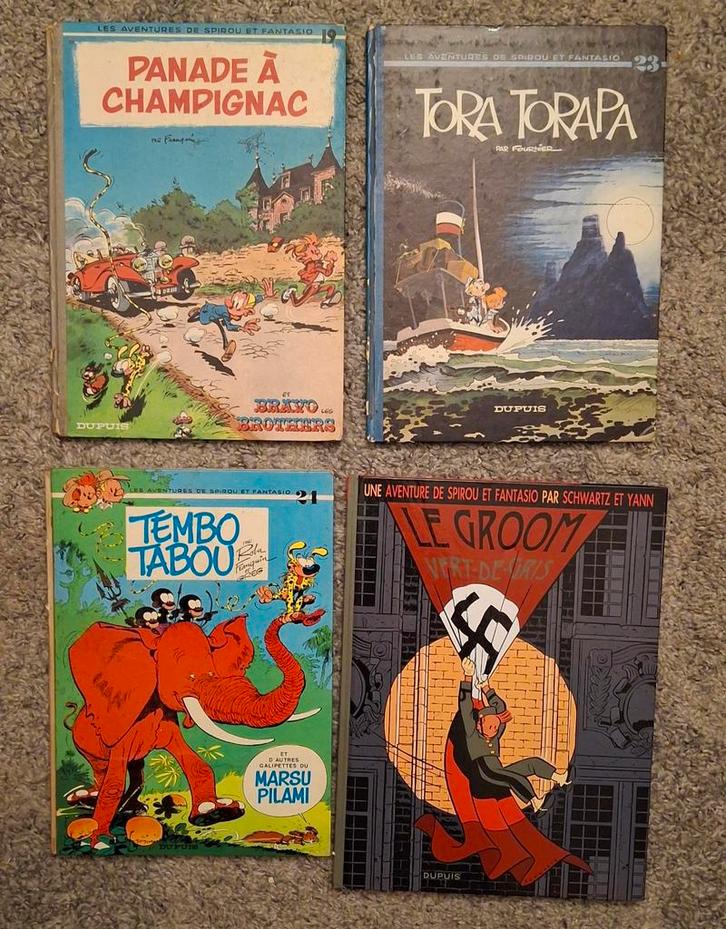 BD spirou et fantasio franquin, Boeken, Stripverhalen, Gelezen, Meerdere stripboeken, Ophalen of Verzenden