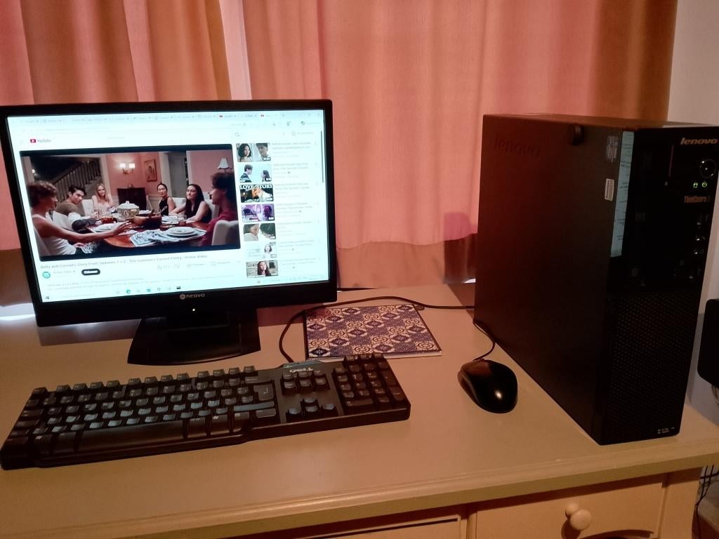 VOLLEDIGE PC klaar voor gebruik, monitor, toetsenbord, muis, Computers en Software, Computerbehuizingen, Gebruikt, Ophalen