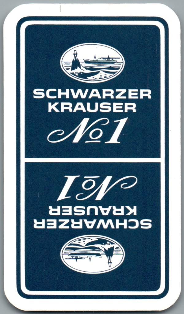 speelkaart - LK14148 - Schwarzer Krauser no1, Collections, Cartes à jouer, Jokers & Jeux des sept familles, Comme neuf, Carte(s) à jouer