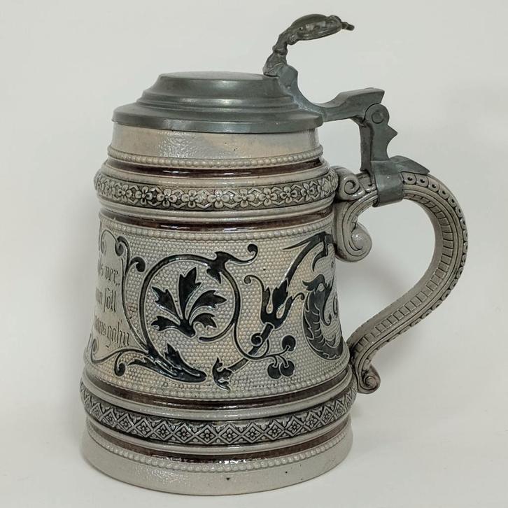 Antieke bierpul Sandres Westerwald Duitsland, Antiek en Kunst, Antiek | Overige Antiek, Ophalen of Verzenden