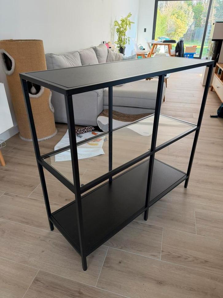 Ikea wandmeubel open kast Vittsjö, Maison & Meubles, Tables | Dessertes, Comme neuf, Verre, Enlèvement