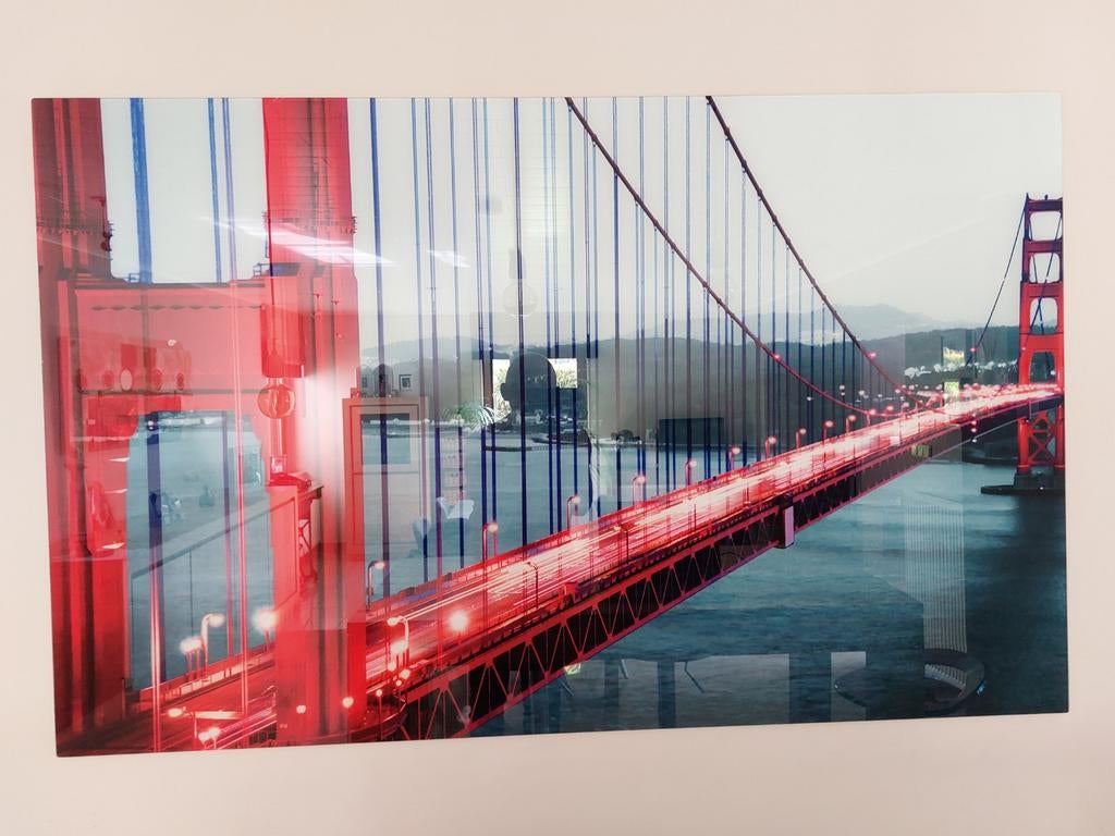 Superbe cadre en verre de 1500*H940mm3mm, Ophalen