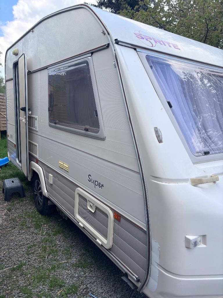 Caravane super sprite, Caravanes & Camping, Caravanes, Particulier, jusqu'à 4, 750 - 1000 kg, Sprite, Douche, Enlèvement